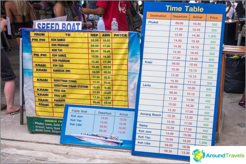 Phi Phi Ferry Schedule & Prices