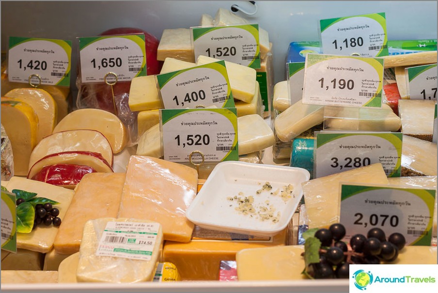 Cheese is more expensive than in Russia