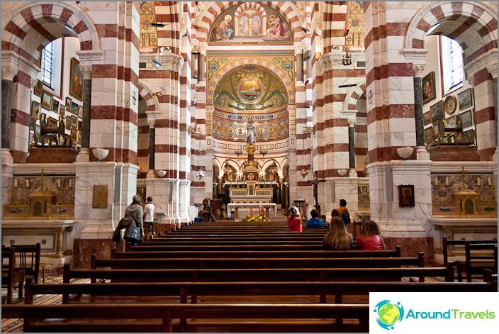 In the Cathedral of Notre-Dame de la Garde, the city of Marseille In the Cathedral of Notre-Dame de la Garde, the city of Marseille