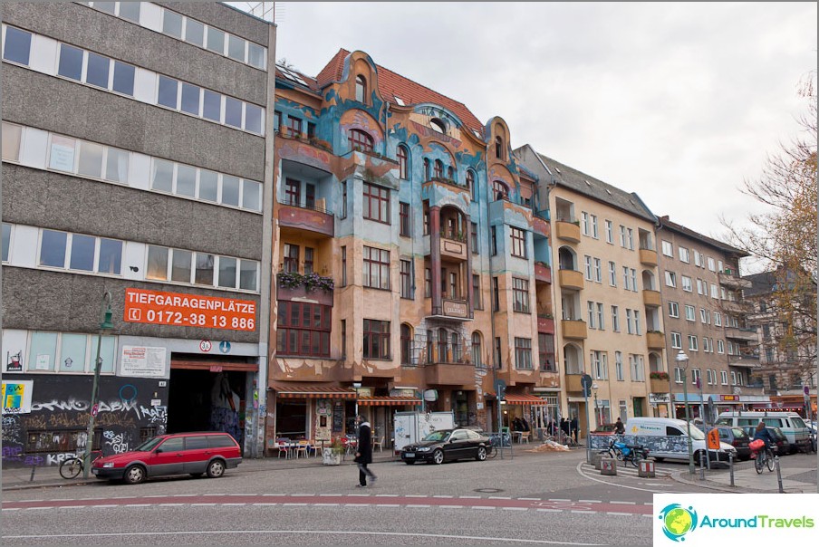 Interesting building in East Berlin Interesting building in East Berlin