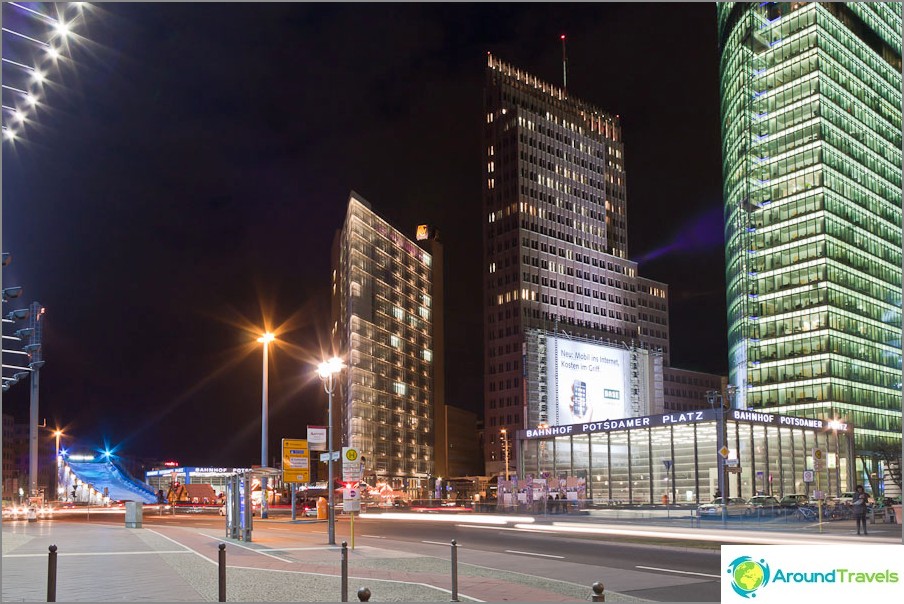 The modern city center of Berlin The modern city center of Berlin