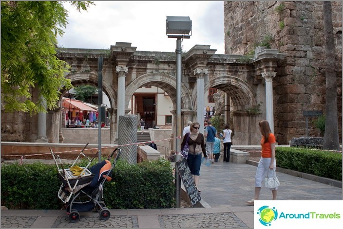 Hadrian's Gate. City of Antalya.