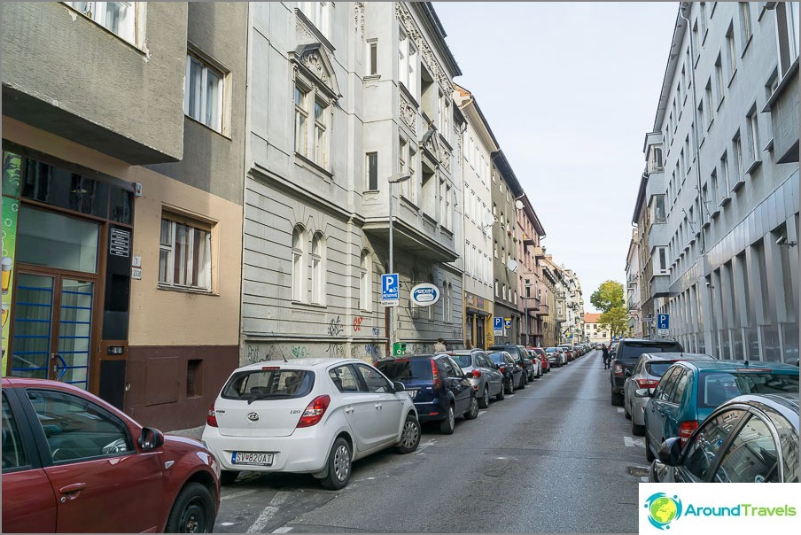 The street where the house is located