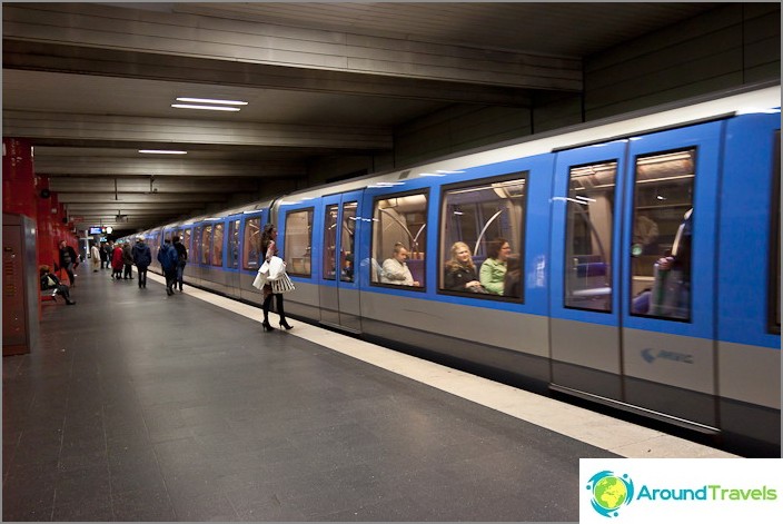Modern subway trains