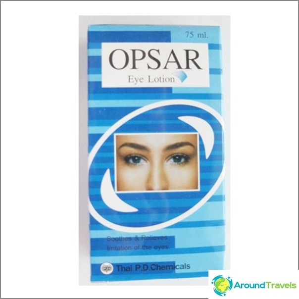 Opsar - eye drops, relieve irritation and fatigue, analogue vizin
