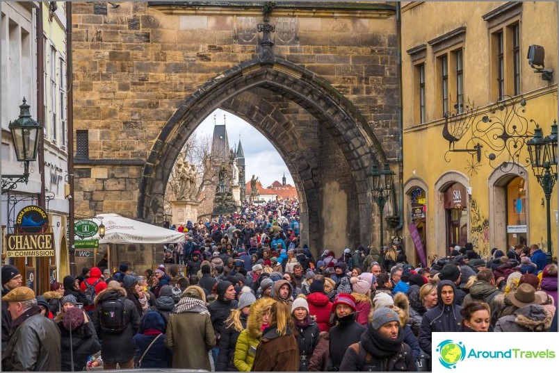 Charles Bridge - very touristy, sometimes not crowded