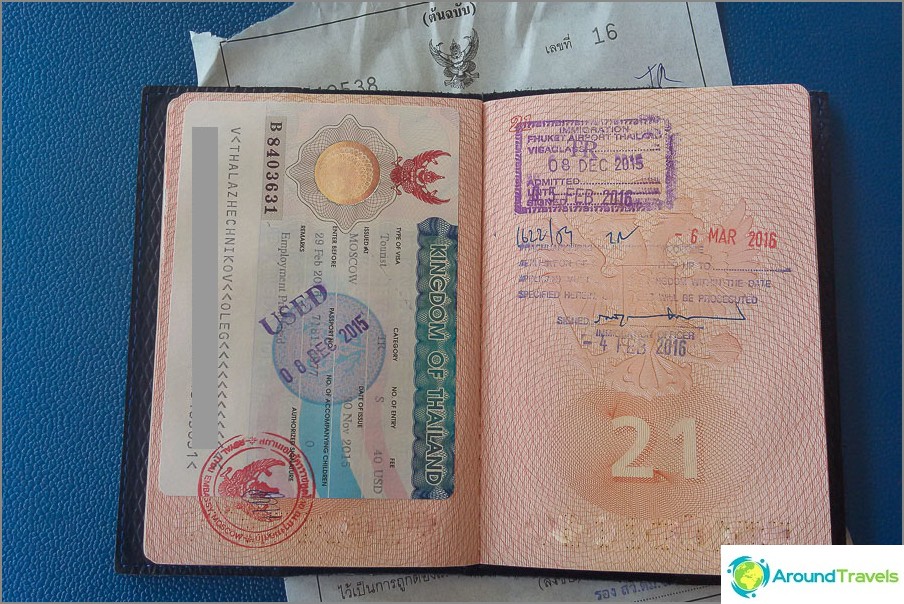 Stay on the extension of a Thai visa