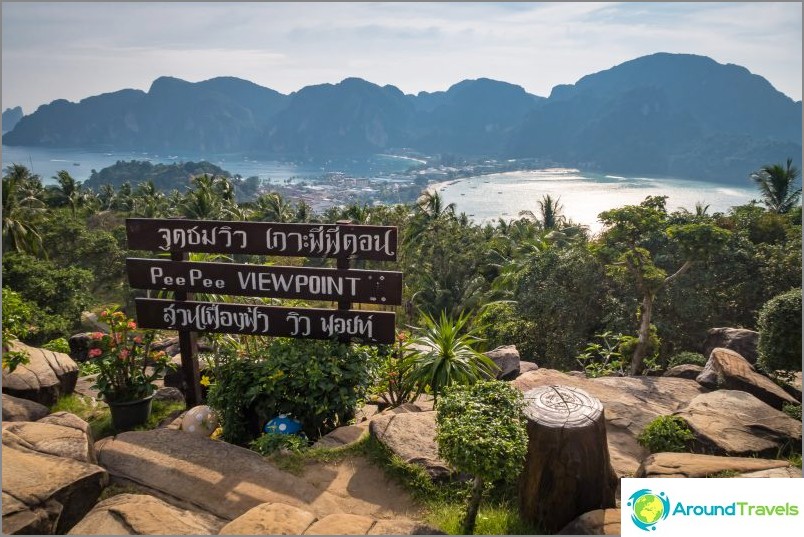 This is the main viewing platform on Phi Phi.
